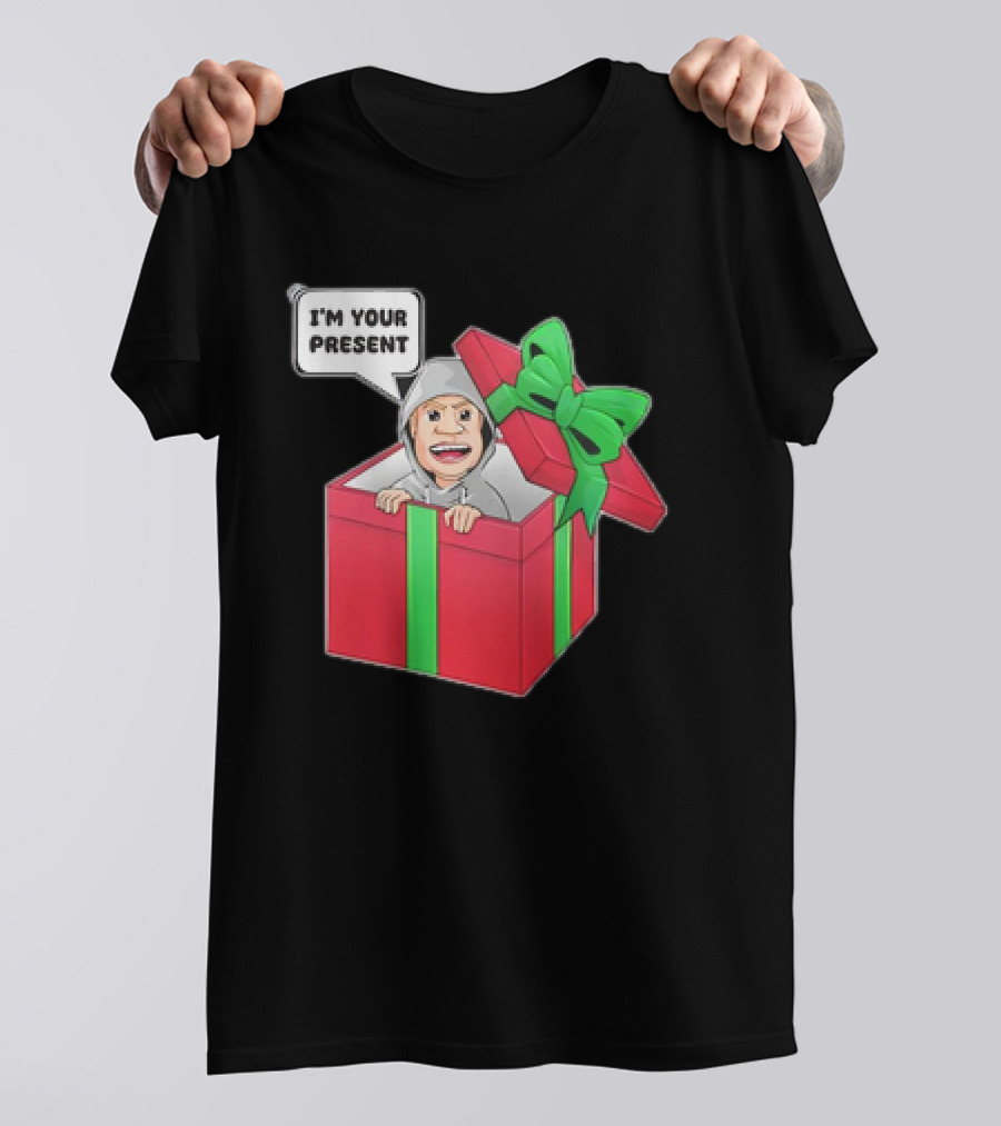 Artem Potokin I’m Your Present Cartoon Character In Gift Box T-Shirt