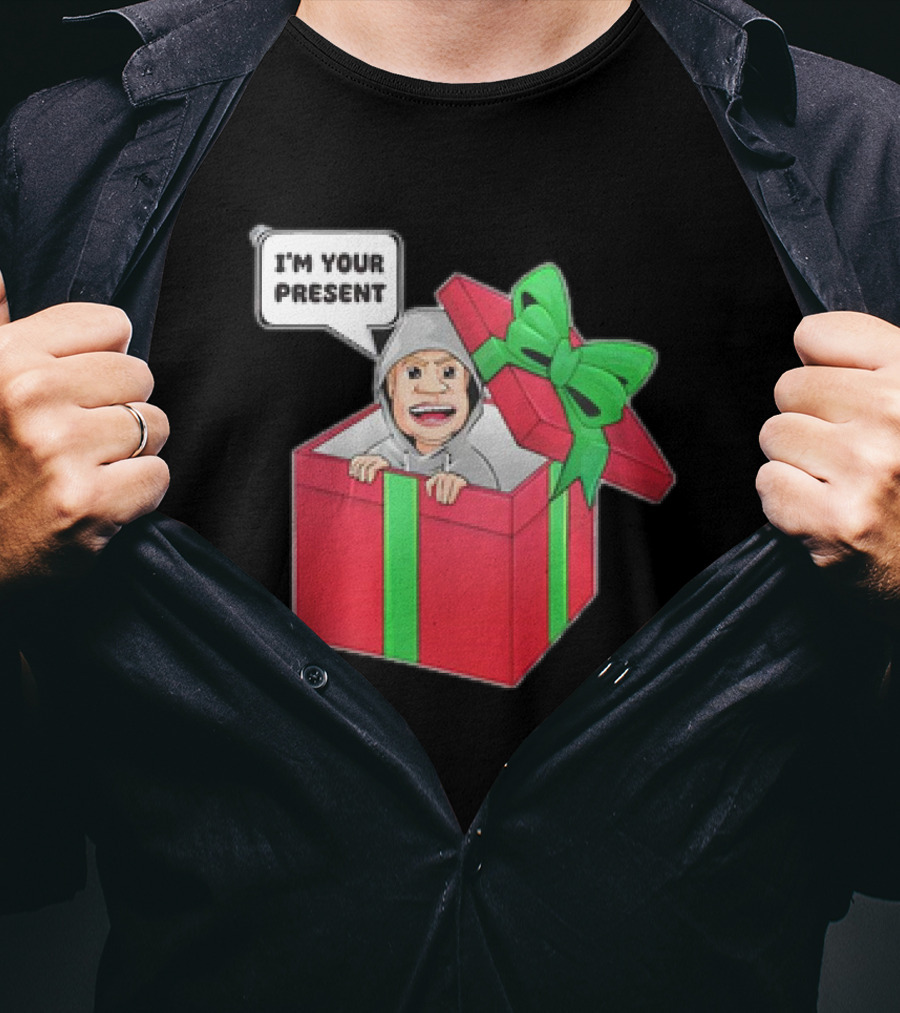 Artem Potokin I’m Your Present Cartoon Character In Gift Box T-Shirt