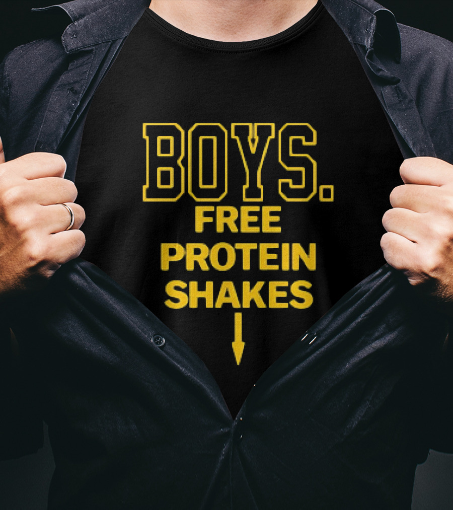 BOYS Free Protein Shakes Arrow T-Shirt