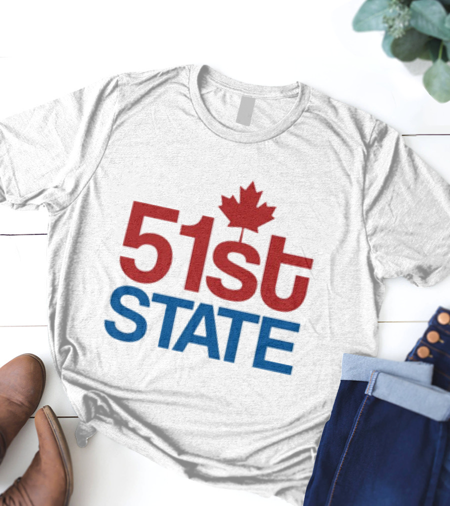 Canada 51st State Maple Leaf T-Shirt