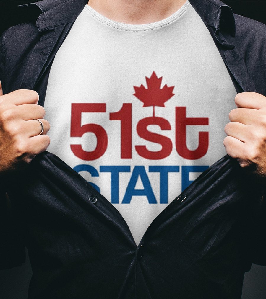 Canada 51st State Maple Leaf T-Shirt