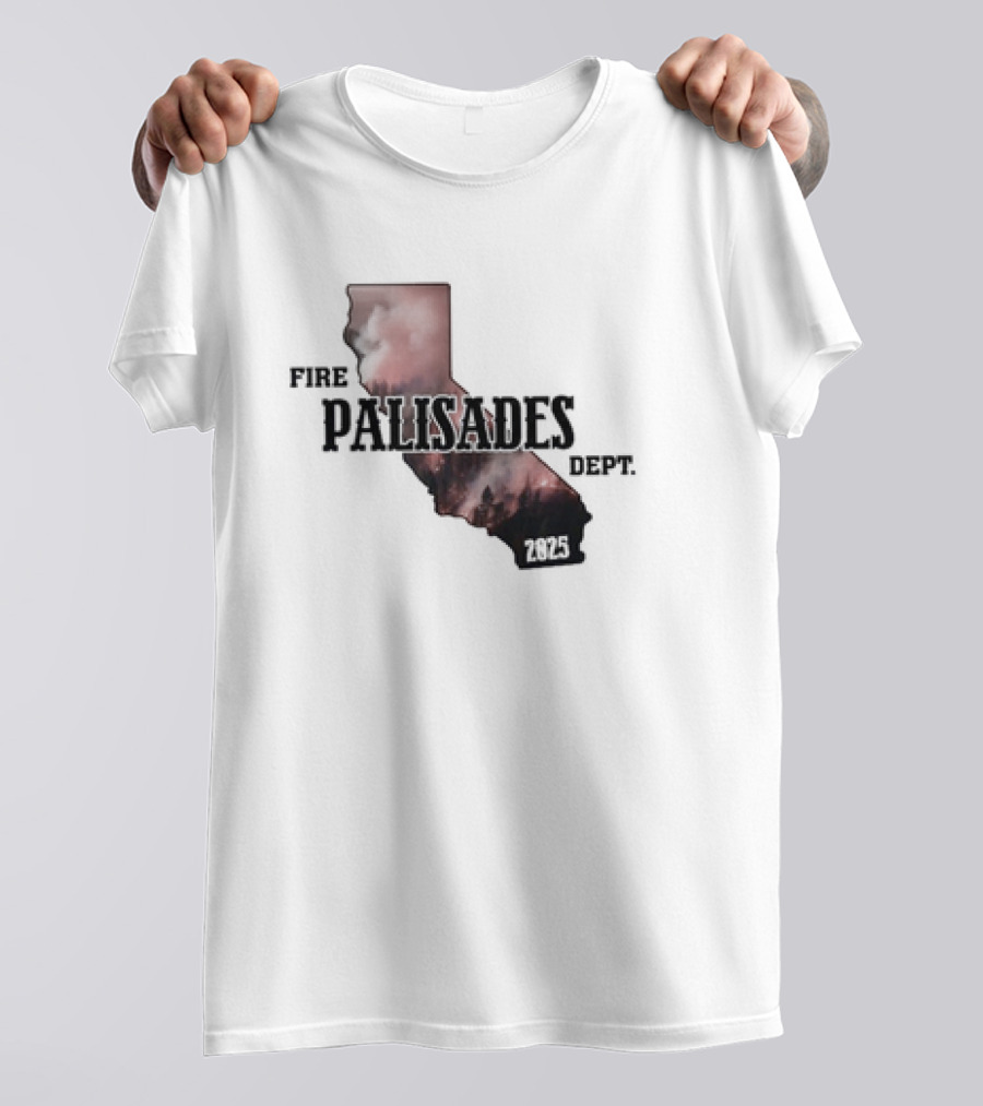 Palisades Fire Dept Support LA Wildfire Relief 2025 T-Shirt