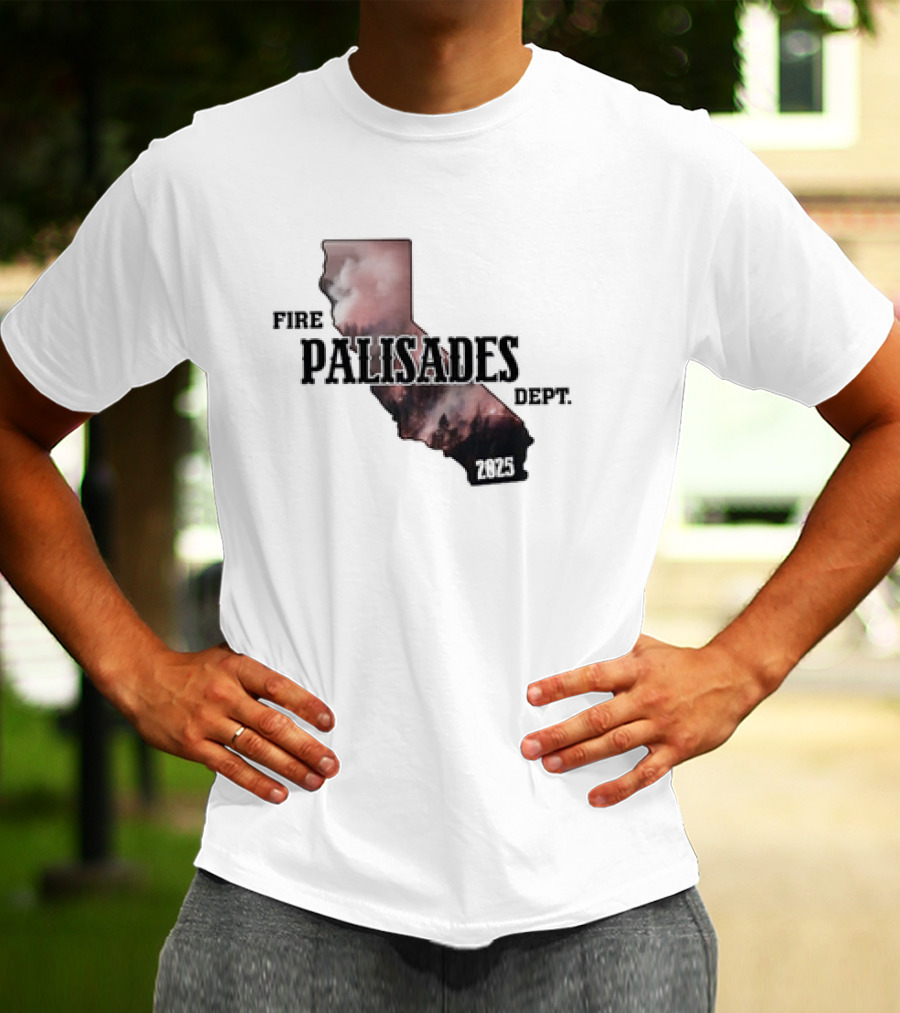 Palisades Fire Dept Support LA Wildfire Relief 2025 T-Shirt