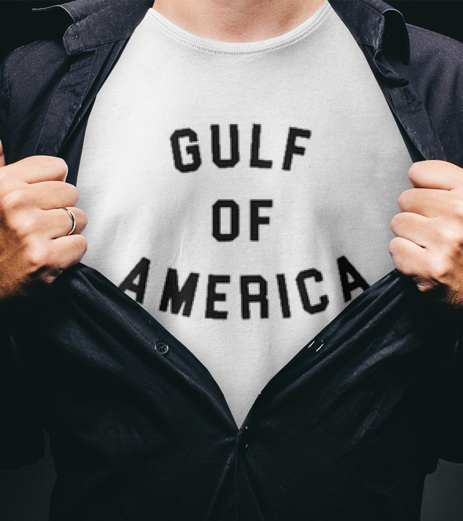 Gulf Of America Usa Coastal Region Mock Sports Text T-Shirt