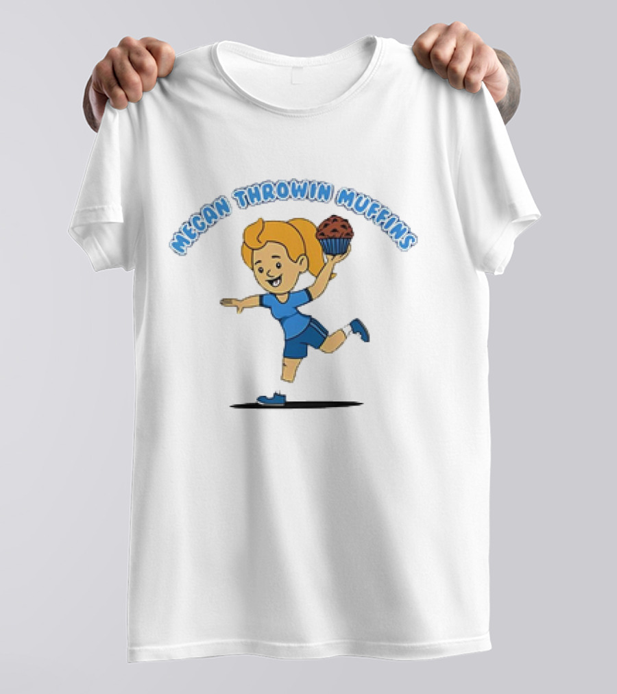 Megan Throwin Muffins Soccer Girl Balancing Chocolate Treat T-Shirt