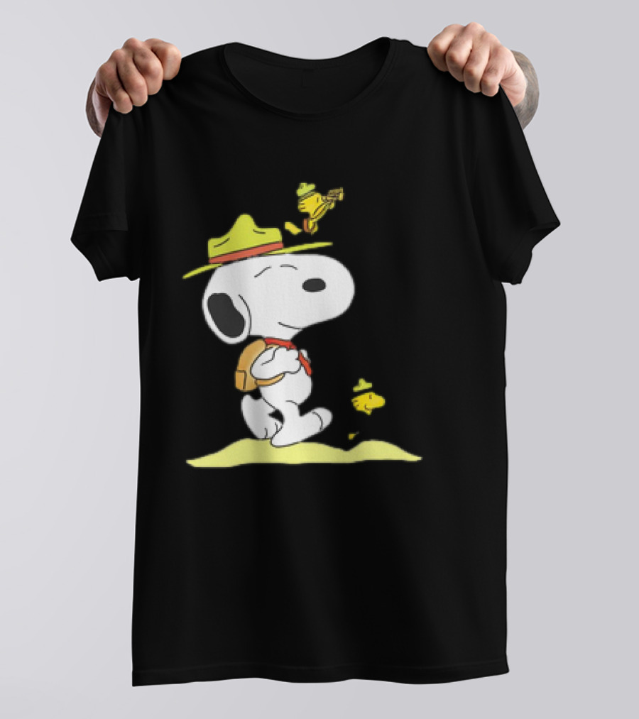Snoopy And Woodstock Exploring Adventure Trail T-Shirt