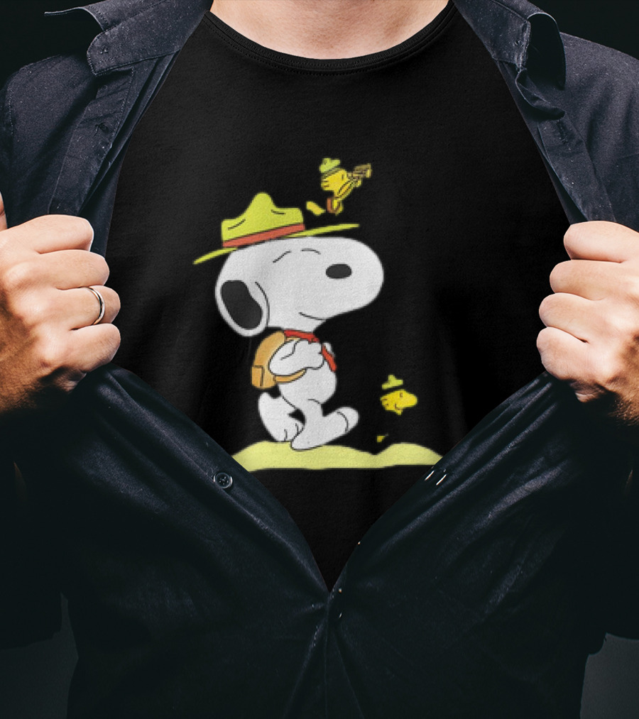 Snoopy And Woodstock Exploring Adventure Trail T-Shirt