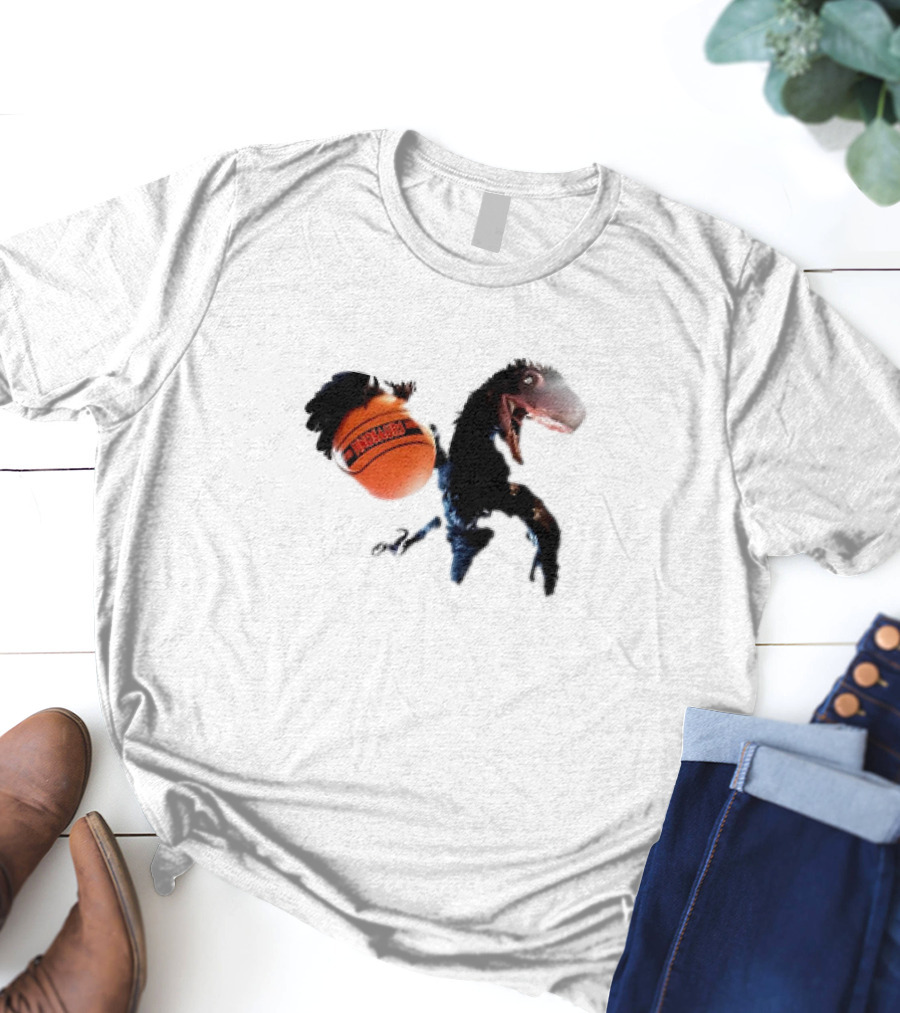 Deinonychus Basketball Action T-Shirt