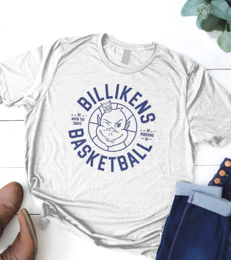Billikens Basketball Oh When The Saints Go Marching In Retro T-Shirt