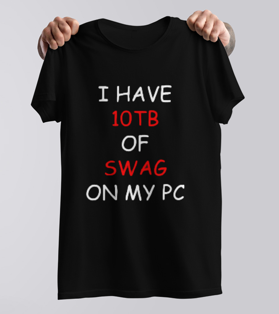 I Have 10TB Of Swag On My PC T-Shirt