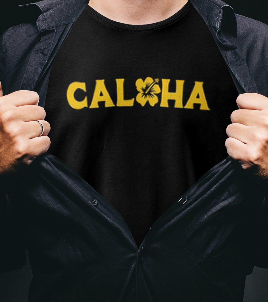 Cal Fan's Burden Caloha Hibiscus T-Shirt