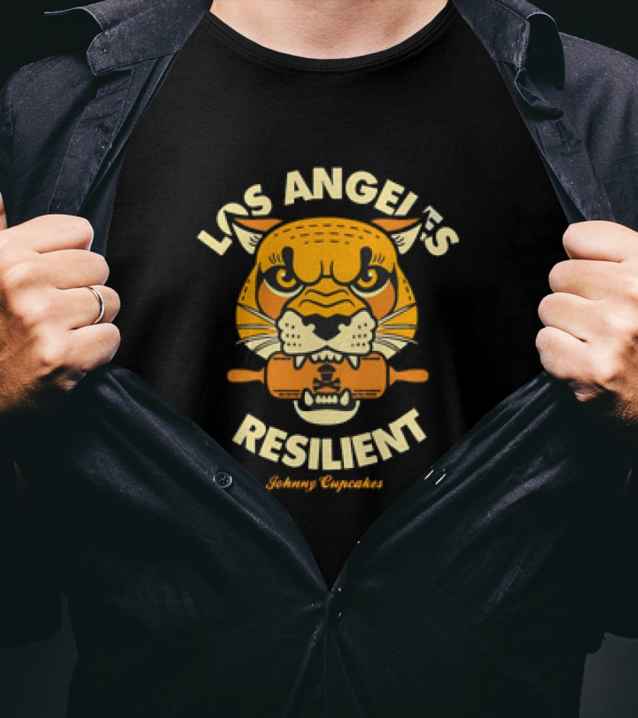 Los Angeles Resilient Johnny Cupcakes Tiger T-Shirt