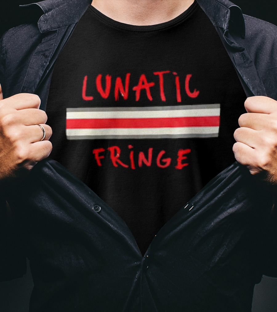 Lunatic Fringe Red And White Stripes T-Shirt