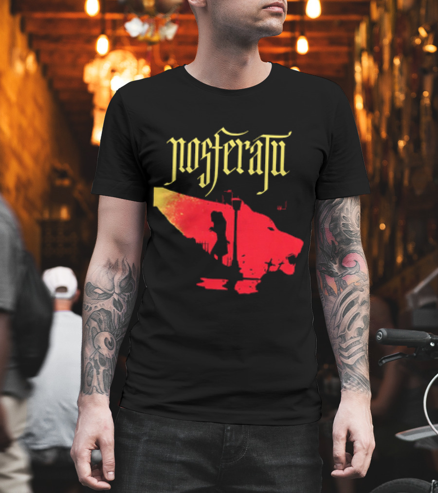 Nosferatu Vampire Silhouette Boat Scene T-Shirt