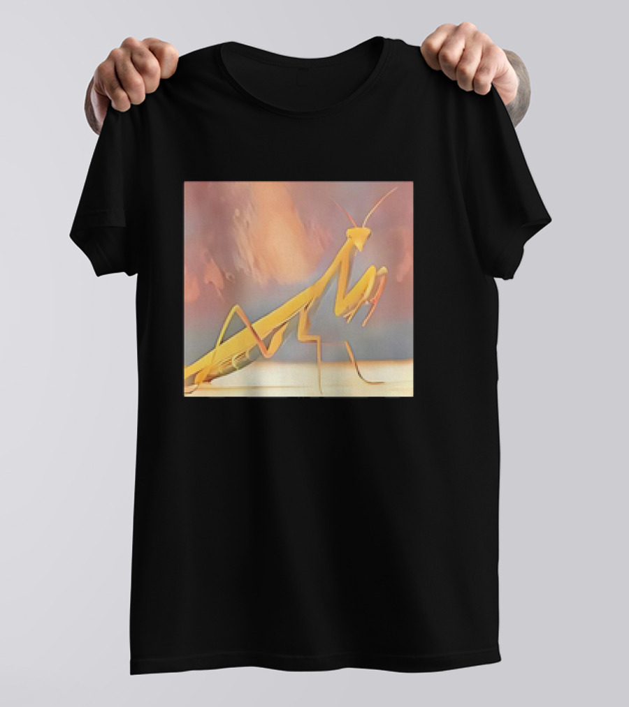 The Praying Mantis Abstract Pastel Insect T-Shirt