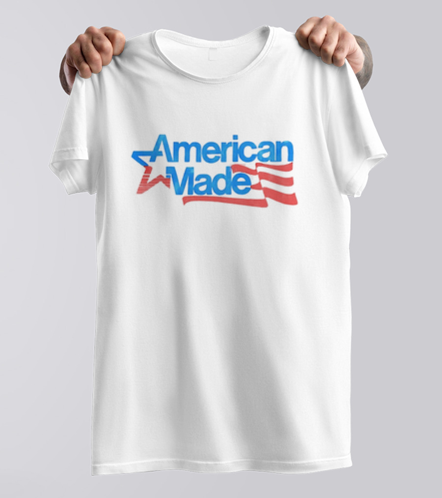 American Made USA Flag Patriotic Star And Stripes T-Shirt