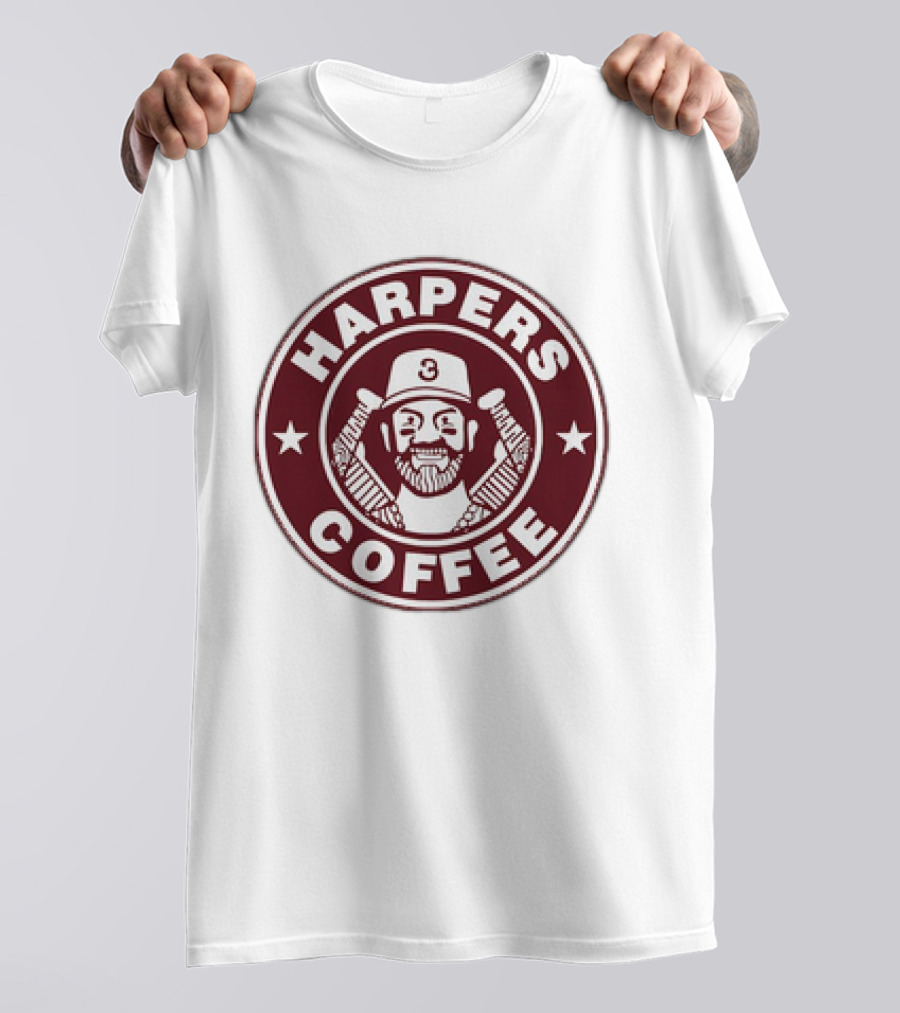 Bryce Harper Harpers Coffee MLBPA Baseball T-Shirt