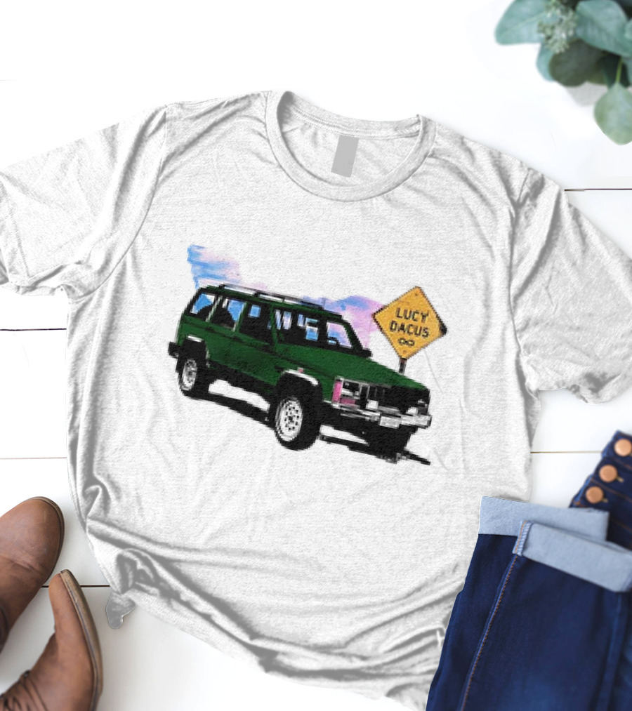 Lucy Dacus Green Truck Road Sign Infinity T-Shirt