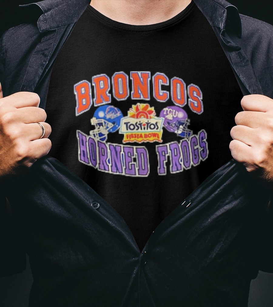 Broncos Horned Frogs Tostitos Fiesta Bowl Matchup T-Shirt