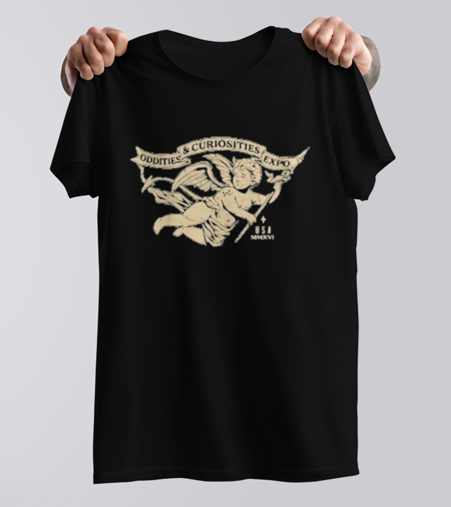 Oddities And Curiosities Expo Angel B+C USA T-Shirt