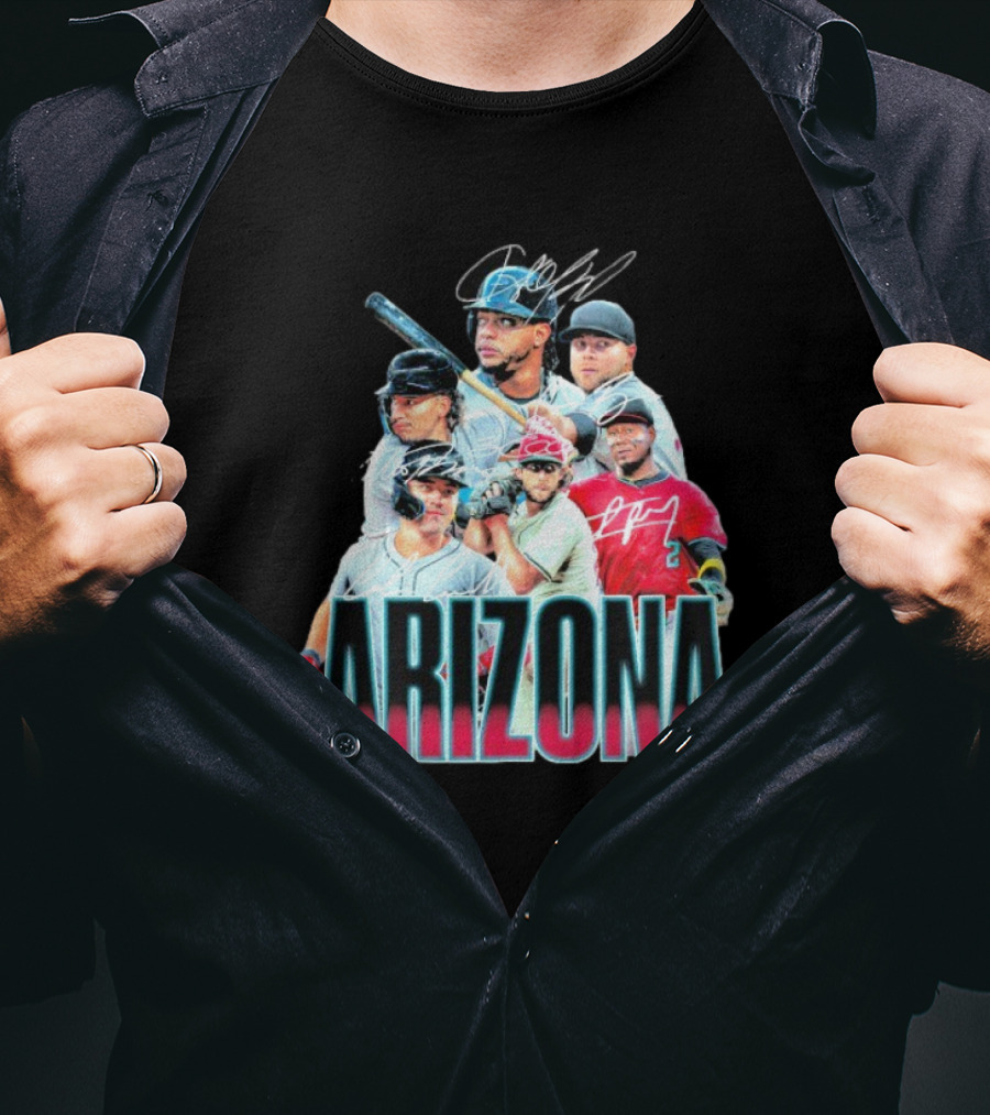 Arizona Diamondbacks MLB Players Signatures Series T-Shirt