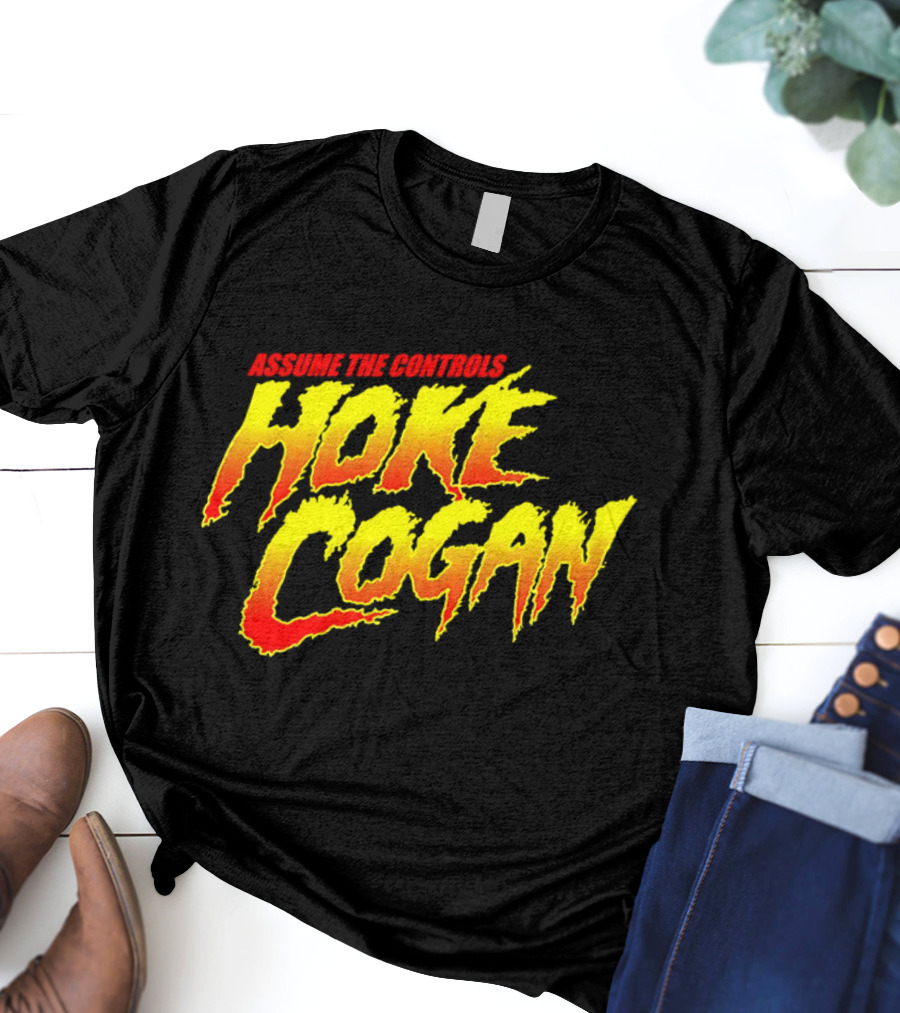 Assume The Controls Hoke Cogan Retro Style Bold Text Influence T-Shirt