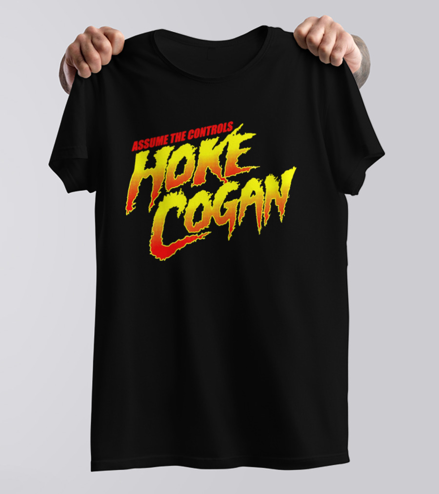 Assume The Controls Hoke Cogan Retro Style Bold Text Influence T-Shirt