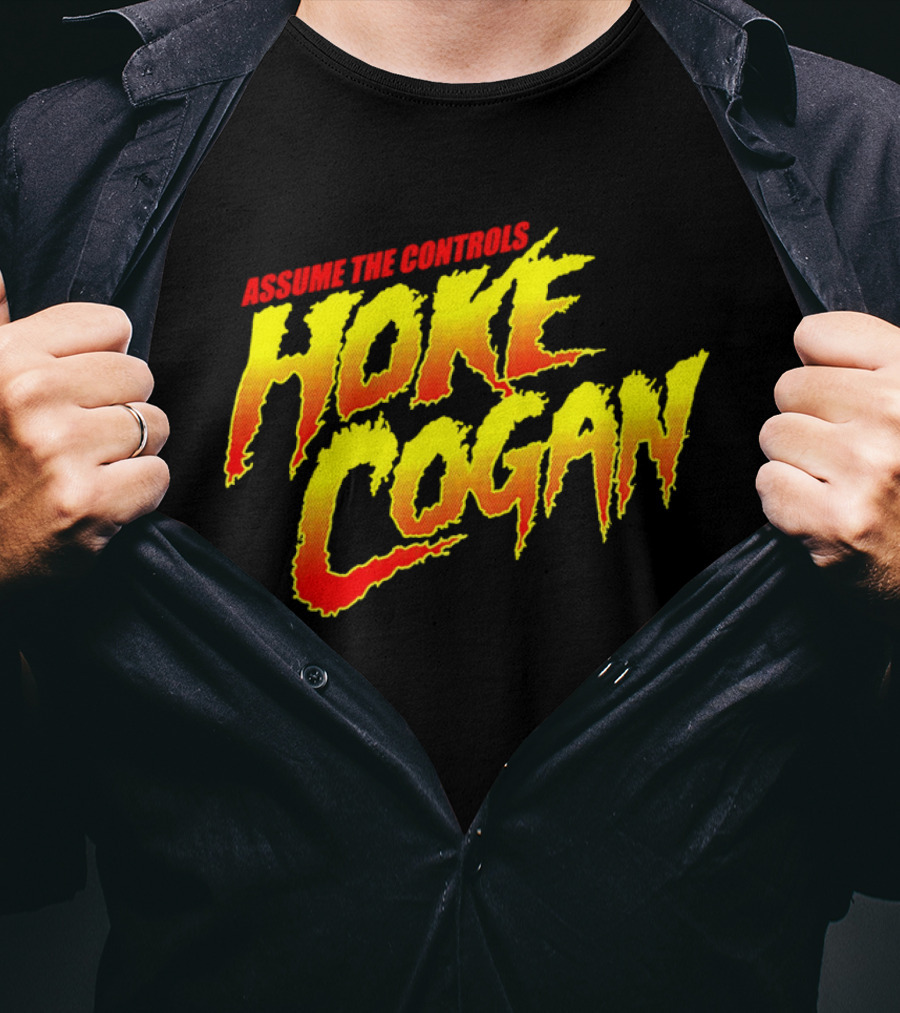 Assume The Controls Hoke Cogan Retro Style Bold Text Influence T-Shirt