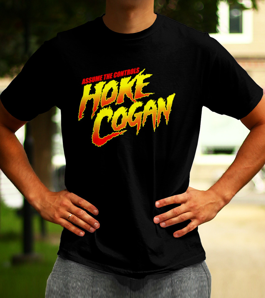Assume The Controls Hoke Cogan Retro Style Bold Text Influence T-Shirt