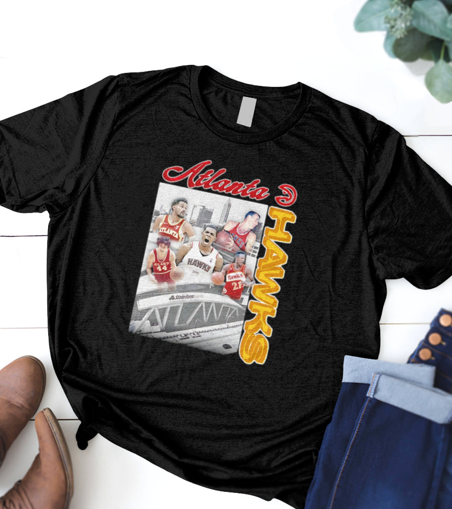 Atlanta Hawks State Farm Arena Basketball Players T-Shirt