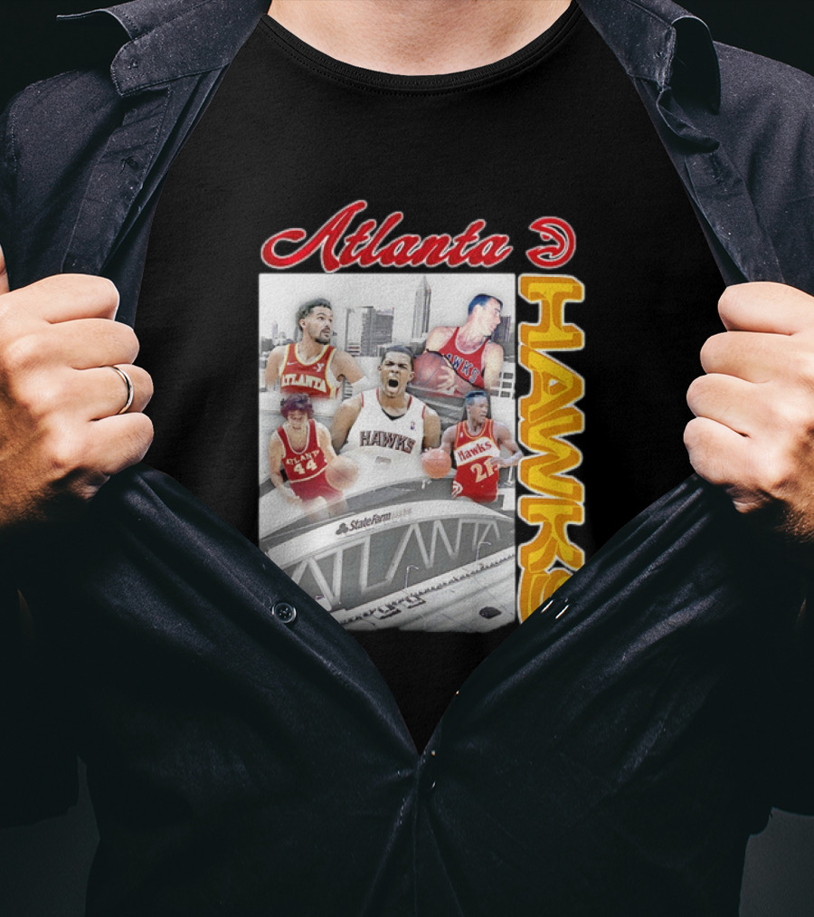 Atlanta Hawks State Farm Arena Basketball Players T-Shirt