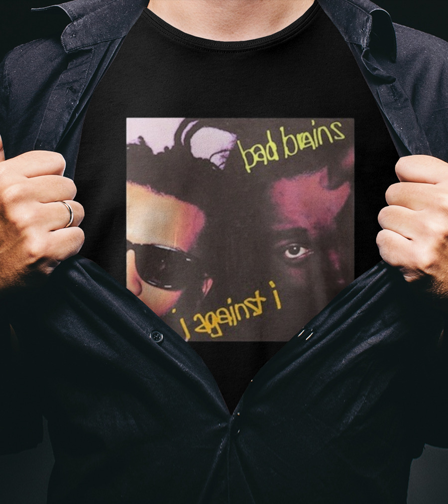 Bad Brains I Against I Album Cover Two Faces With Sunglasses And Dreadlocks T-Shirt