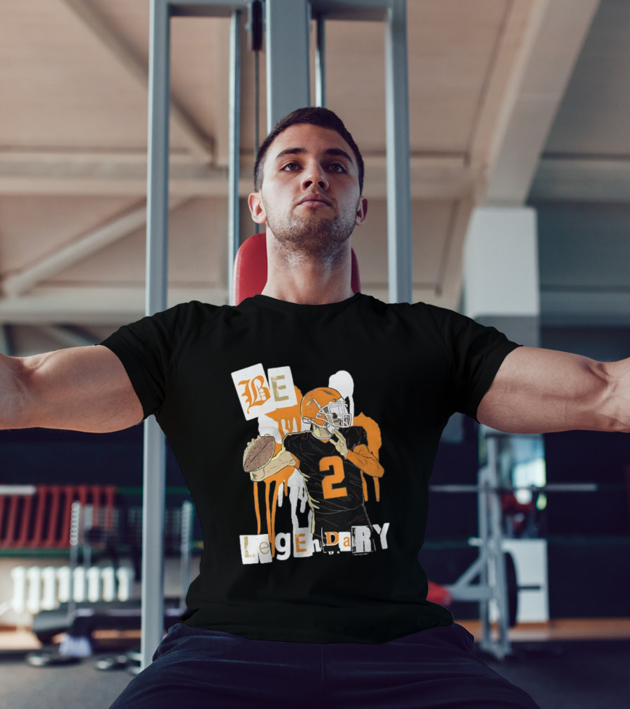 Be Legendary Cleveland Browns Football Player Number 2 T-Shirt