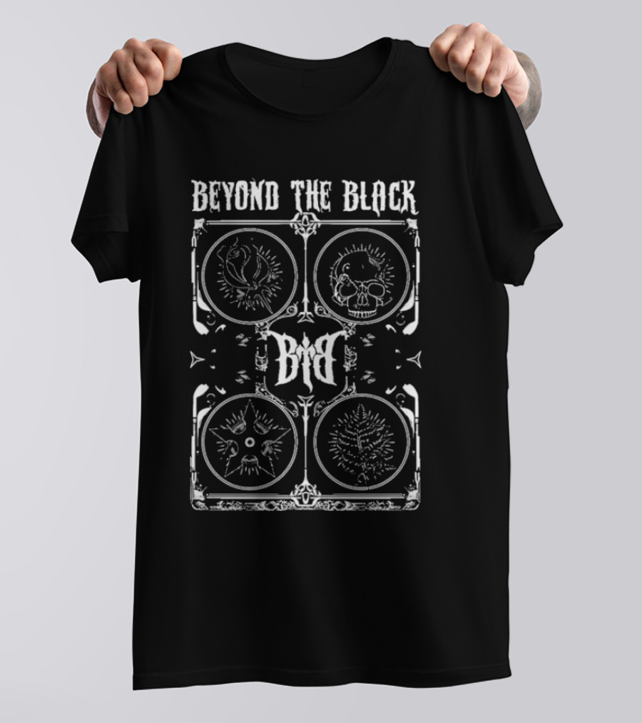 Beyond The Black Dark Artistic Symbols Illuminated Design T-Shirt