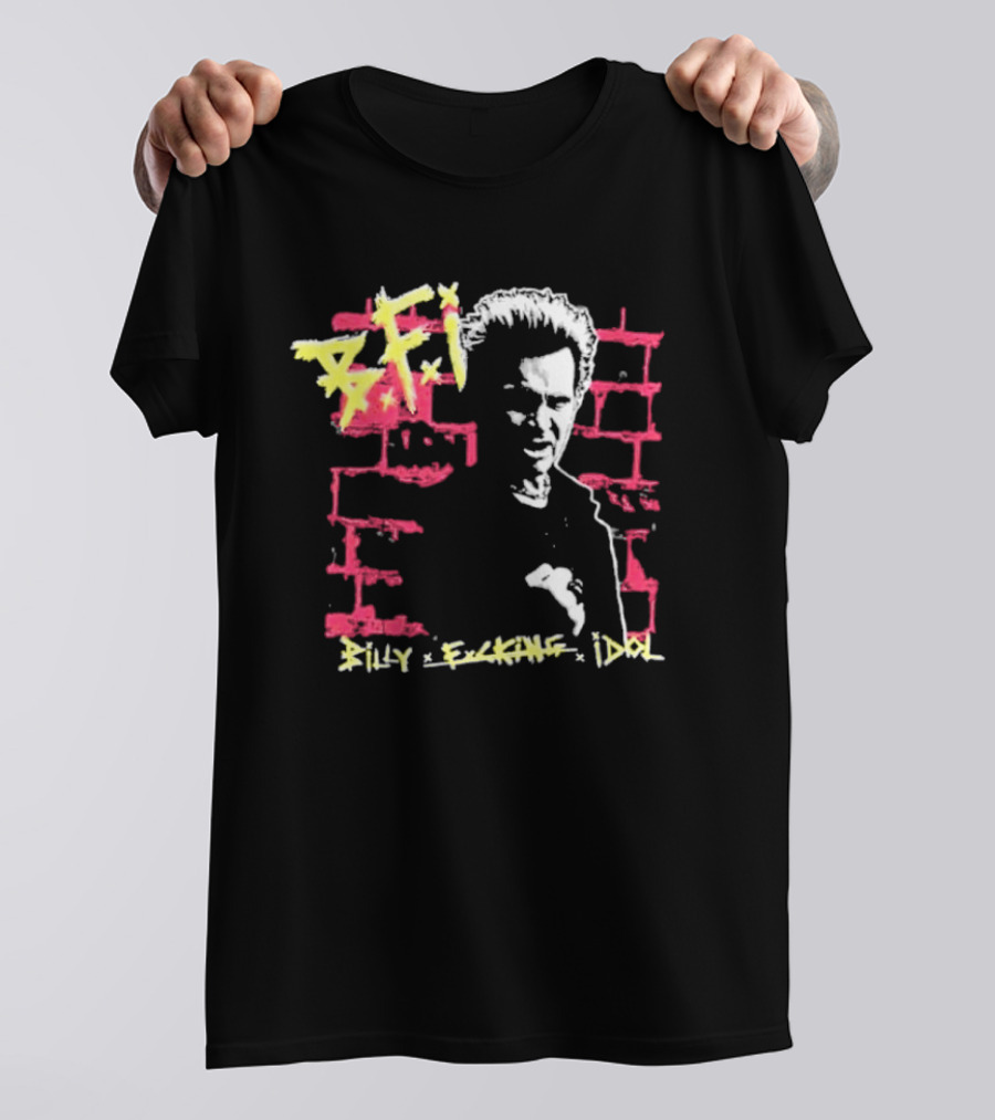 BFI Billy Fcking Idol Brick Wall Graphic T-Shirt