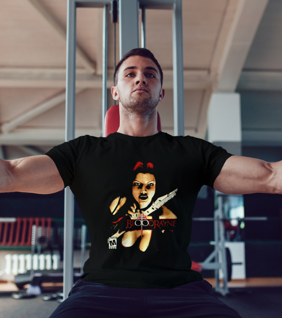 BloodRayne M Rating Femme Fatale Sword Wielder T-Shirt