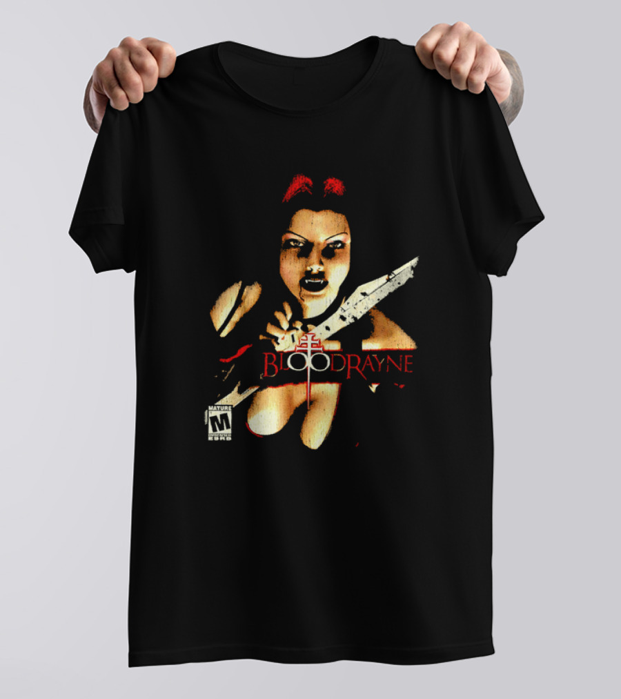 BloodRayne M Rating Femme Fatale Sword Wielder T-Shirt