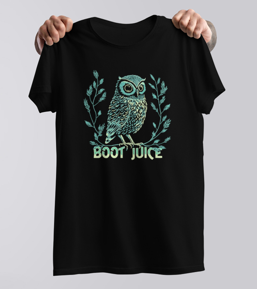 Boot Juice Owl Laurel Branches T-Shirt