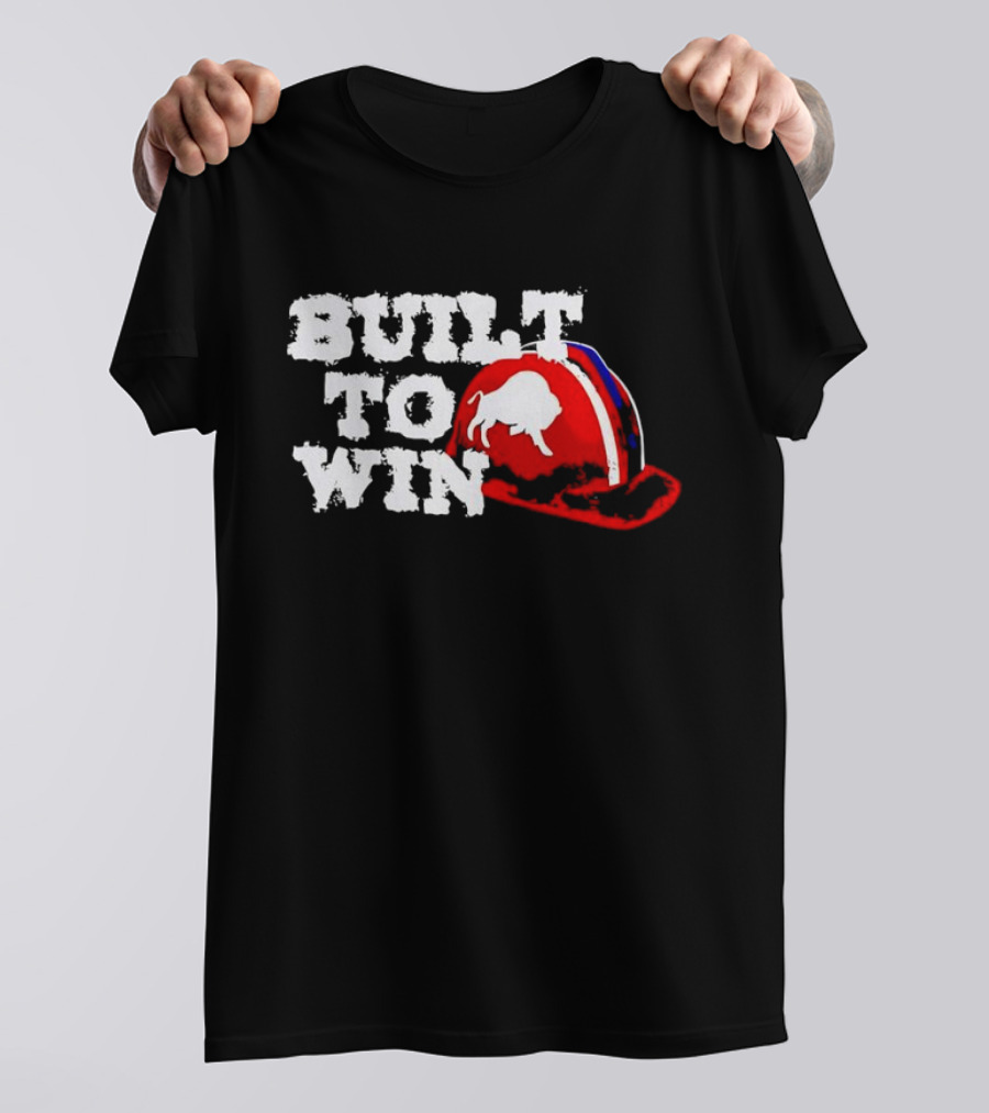 Built To Win Buffalo Bills Helmet Logo T-Shirt