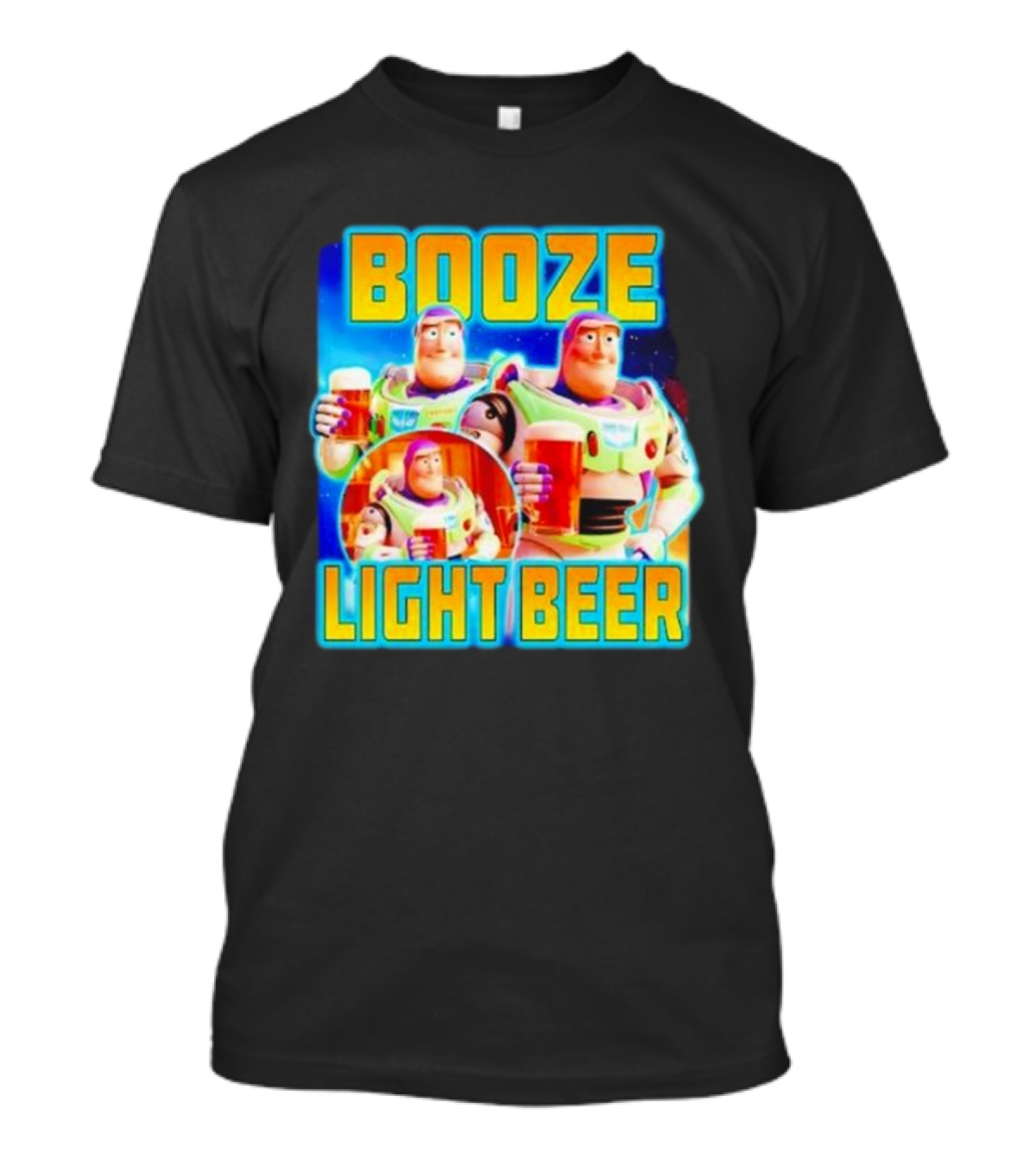 Buzz Lightyear Booze Light Beer Toy Story Parody T-Shirt