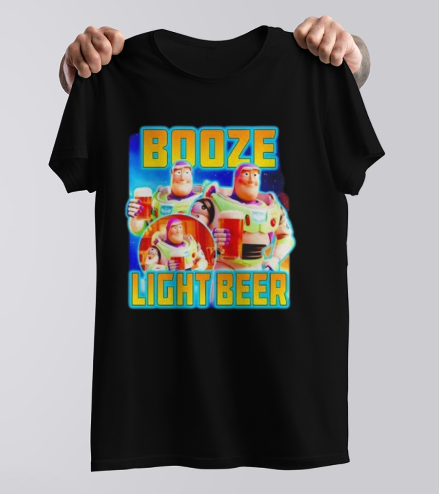 Buzz Lightyear Booze Light Beer Toy Story Parody T-Shirt