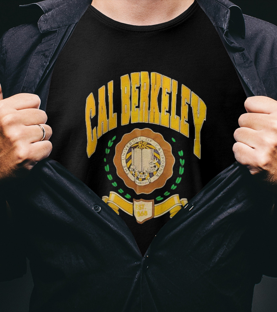 Cal Berkeley University Of California Est 1868 Crest Academic Seal T-Shirt