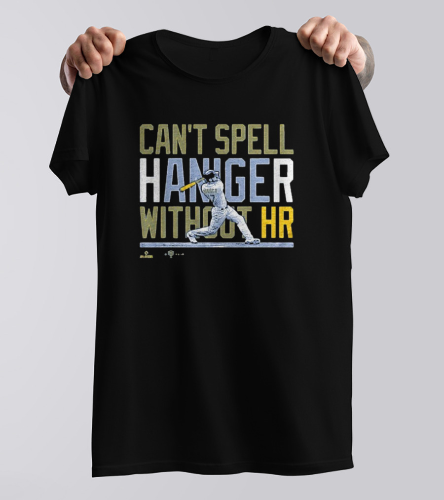 CAN'T SPELL HANIGER WITHOUT HR BASEBALL BATTER SWINGING ICONIC MLB REFERENCE T-Shirt