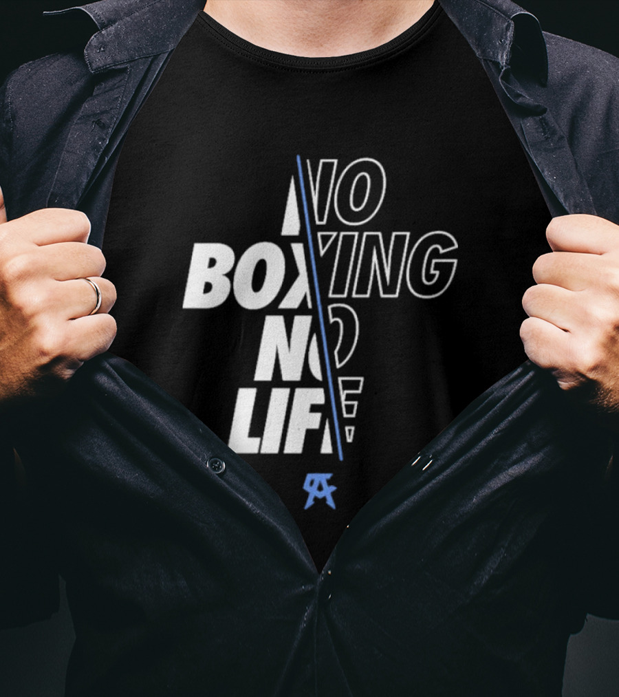 Canelo Alvarez No Boxing No Life Stylized Text With Icon T-Shirt