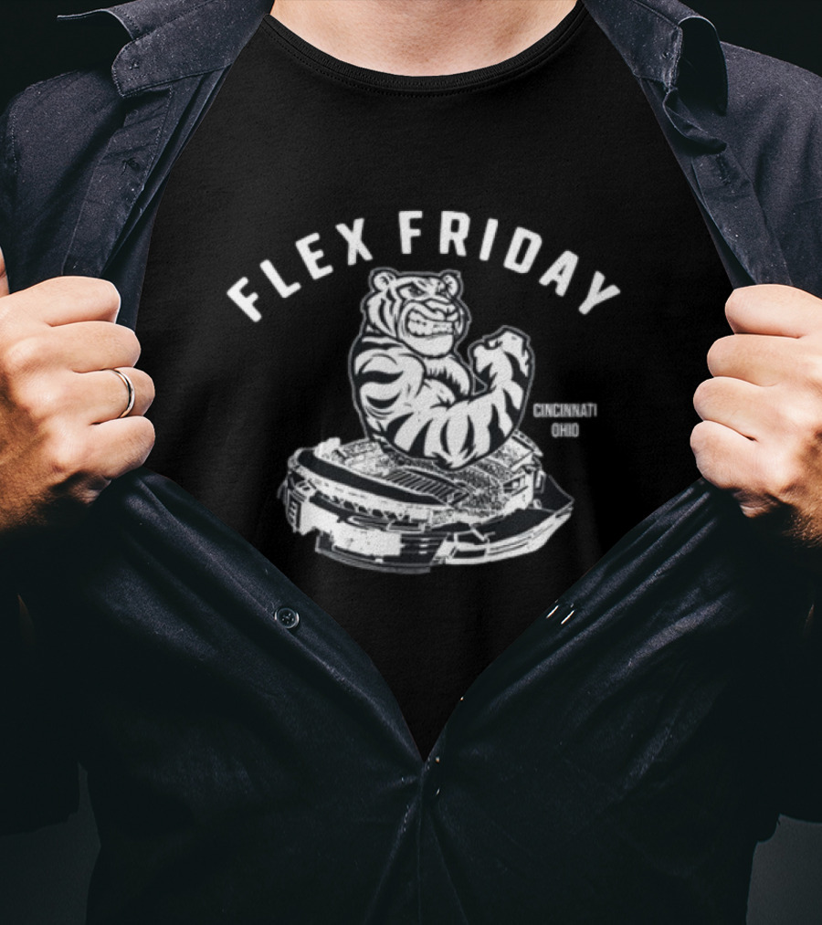 Flex Friday Cincinnati Ohio Tiger Stadium T-Shirt