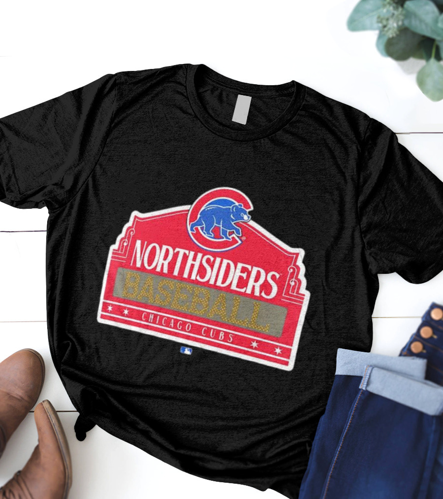 Northsiders Baseball Chicago Cubs Bear Emblem T-Shirt