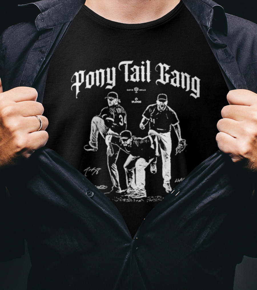 Pony Tail Gang Chicago White Sox Player Signatures T-Shirt