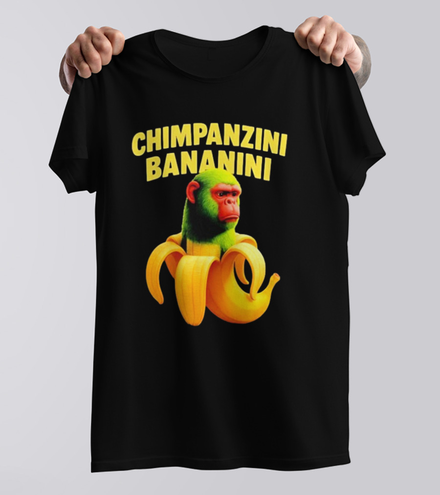 Chimpanzini Bananini Fun Italian Brandnot Style T-Shirt
