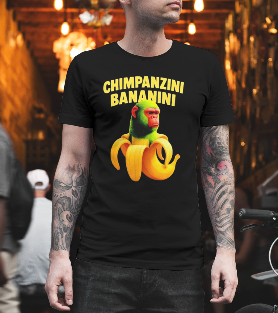 Chimpanzini Bananini Fun Italian Brandnot Style T-Shirt