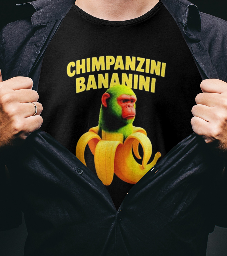 Chimpanzini Bananini Fun Italian Brandnot Style T-Shirt
